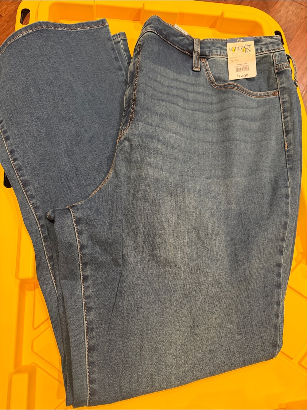Terra & Sky Light Blue Wide Leg Jeans